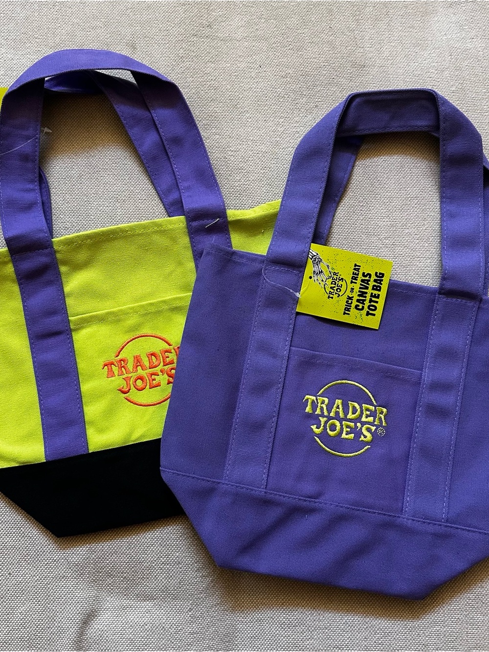 Trader Joe’s Halloween Bags, Two BNWT